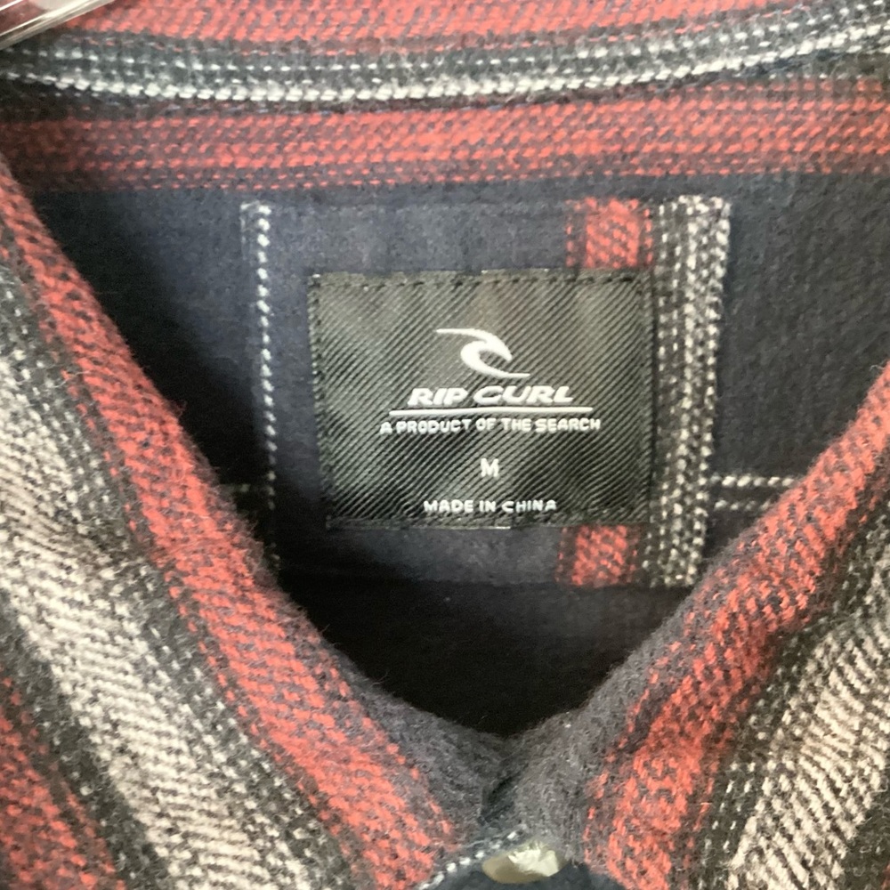 Nwt Rip Curl Steamzee Striped Button Up Flannel S… - image 8